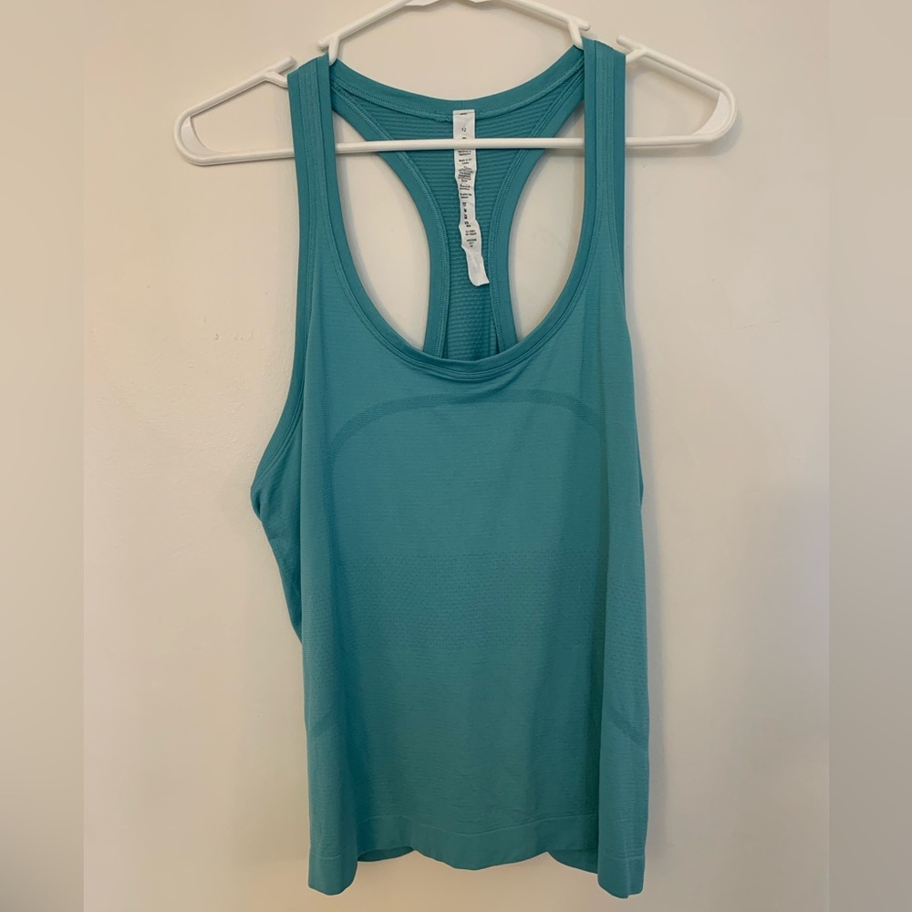 Blue Lululemon Swiftly Tech Racerback Tank 2.0 Race Size 12